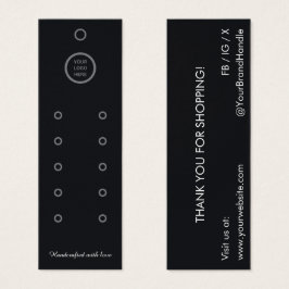 Pendiente negro compacto de varias hileras Tarjeta