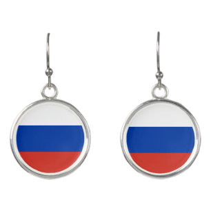 Pendientes Bandera de Rusia