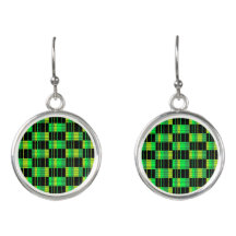 Bordes de ángulo con papel verde y negro