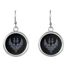 Conjunto de joyería de cristal de tigre plateado a