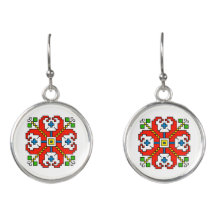 E0031 Borras motif shevitsa búlgaro rojo