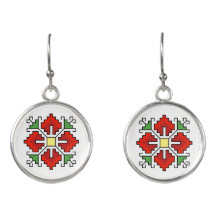 E0061 Borras motif shevitsa búlgaro rojo