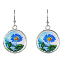 Lirio de agua azul egipcio / Ilustracion Lotus