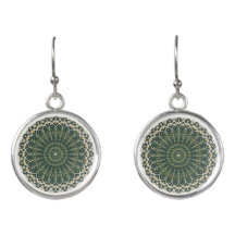Mandala verde estilo ecléctico boho