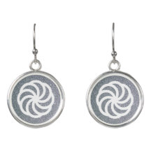 Símbolo de eternidad armenio blanco sobre Purpurin