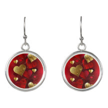 Valentinas doradas y rojas