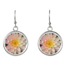 Water Lily Earrings - Plata