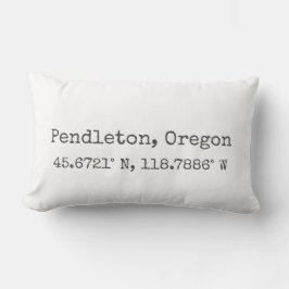 Pendleton, Oregón coordina almohada lumbar