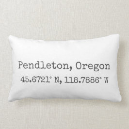 Pendleton, Oregón coordina almohada lumbar