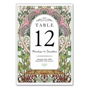 PENELOPE 01 A - Tarjetas de número de mesa - Art N