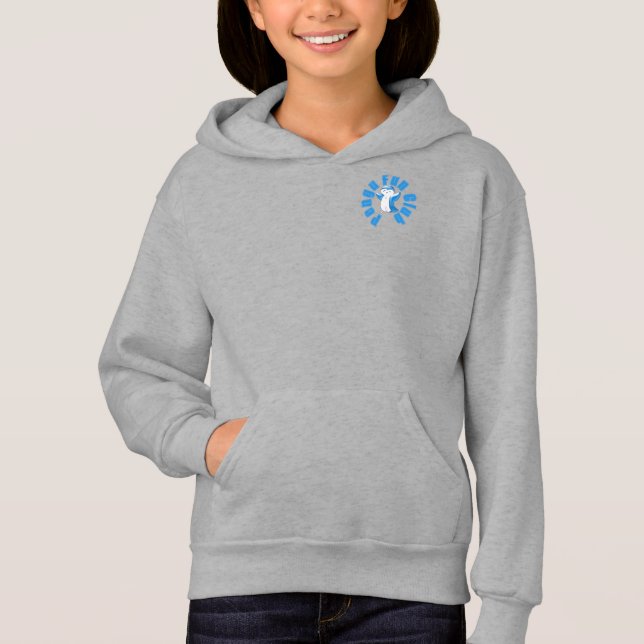 Pengu Happy Penguin Fun Club (LB-G) Kids Hoodie (Anverso)