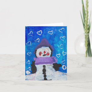Penguin ama la tarjeta de invierno