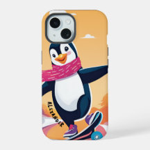 Penguin con Scarf y diseño de diversión para el pa