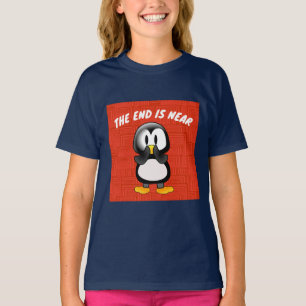 PENGUIN EL FINAL ESTÁ CERCA DE CAMISETAS DE NIÑOS