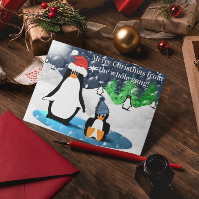 ¡Penguin Feliz Navidad Desde Toda La Pandilla! (Subido por el creador)