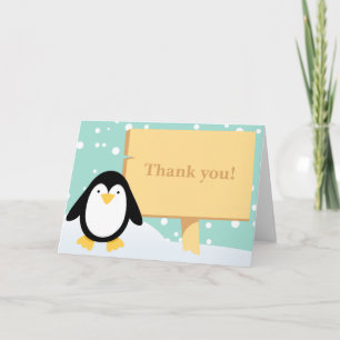 Penguin Fiesta Gracias Tarjeta