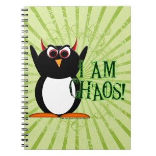 ¡Penguin™ malvado soy caos! Cuaderno divertido