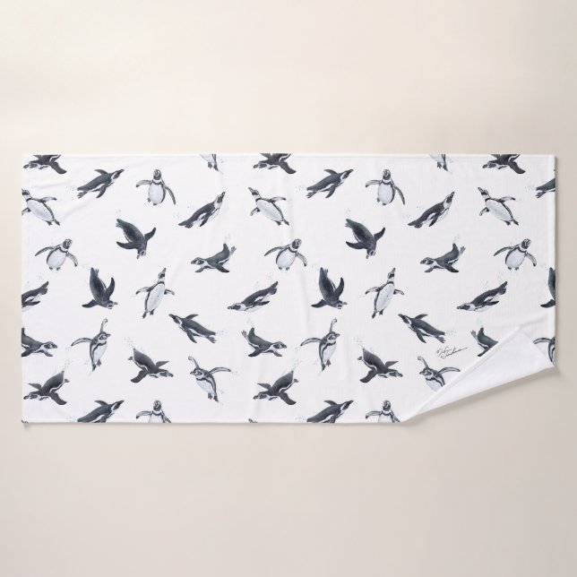 Penguin Squadron | Ocean Art Design (Toalla de baño)