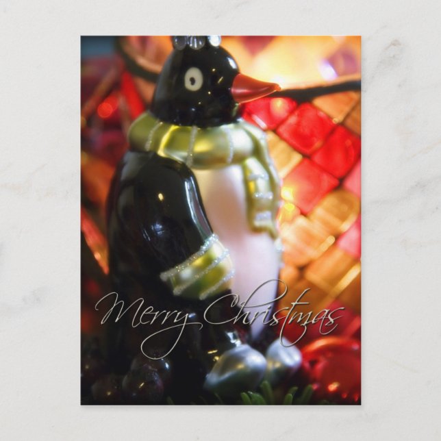 Penguin ・ Tarjeta postal para Navidades (Anverso)