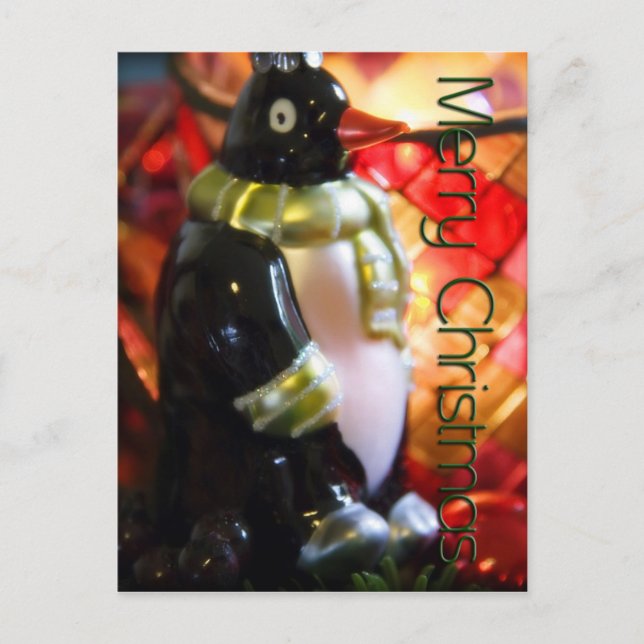 Penguin ・ Tarjeta postal para Navidades (Anverso)