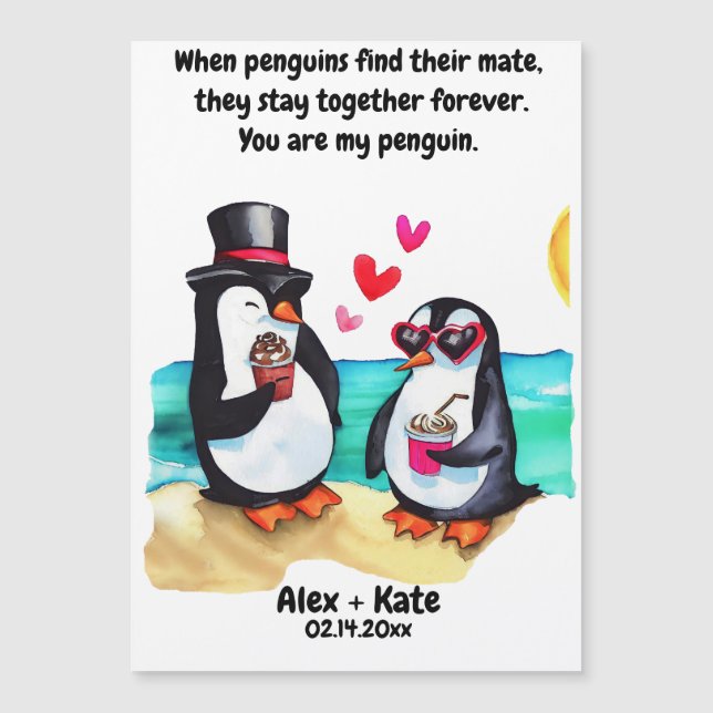 Penguin Valentines (Anverso)