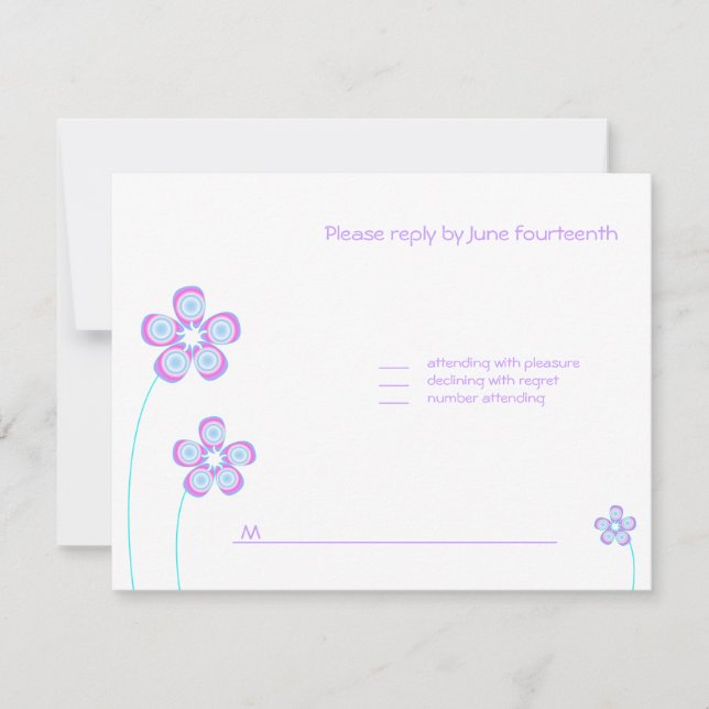 Penina Bat Mitzvah Invitación RSVP (Anverso)