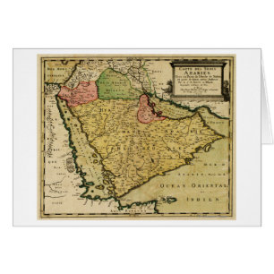 Península árabe del mapa de Oriente Medio