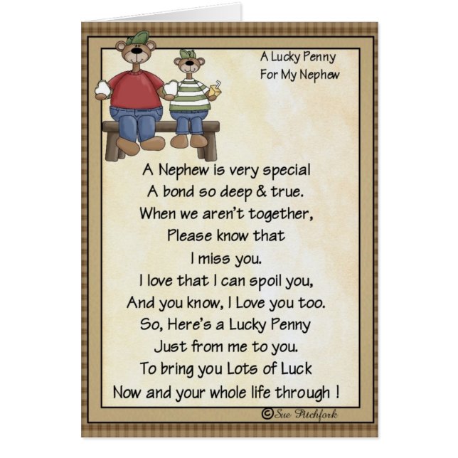 Penique Tarjeta-Sobrino-Afortunado del (Frente)