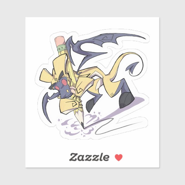 PenLightLight el Pegatina de inyl de dragón (Hoja)