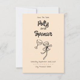 Penmanship Pastel Salva la fecha de abril