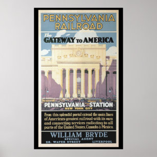 Penn Station, Gateway To America 1929 Posters Impr