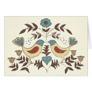 Pennsylvania Dutch Amish Hex Rótulo Bird Americana