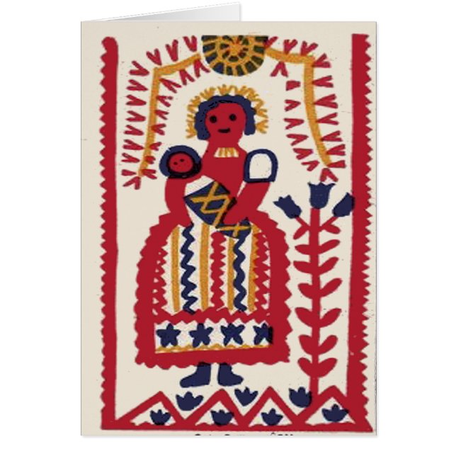 Pennsylvania Dutch Folk Art Madonna (Frente)