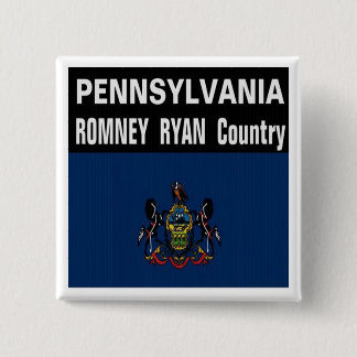 PENNSYLVANIA es botón del país de Romney Ryan