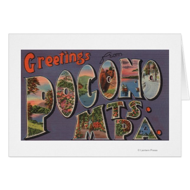 Pennsylvania - Montañas Pocono (Anverso (Horizontal))