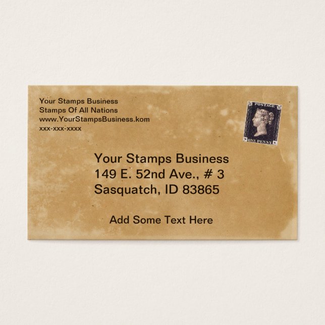 Penny Black Stamp Dealer (Frente)