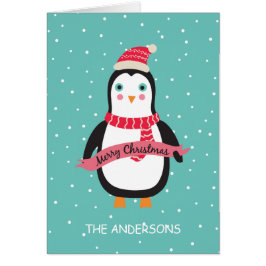 Penquín de pequeños Navidades personalizados