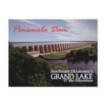 Pensacola Dam...Grand Lake OK  postal v2