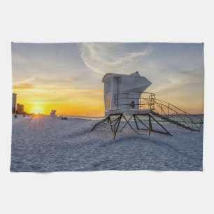 Pensacola Lifeguard Station Sunrise Kitchen Toalla