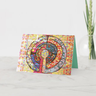 Pensamiento alentador de su tarjeta - Br Labyrinth