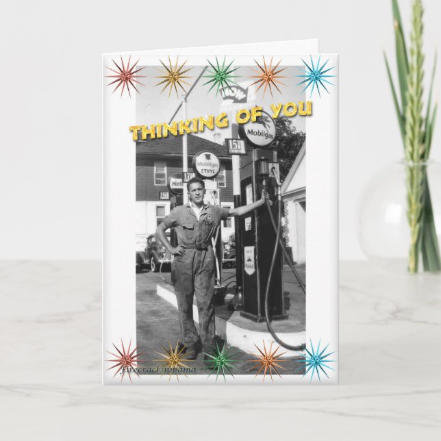 Pensamiento de la bomba de gas en tu tarjeta (Anverso)