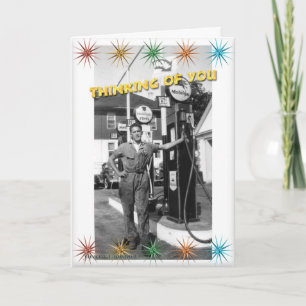 Pensamiento de la bomba de gas en tu tarjeta