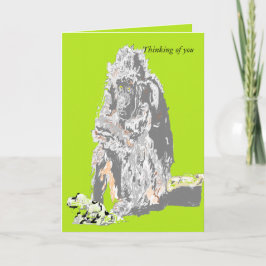 Pensamiento de la tarjeta de felicitación