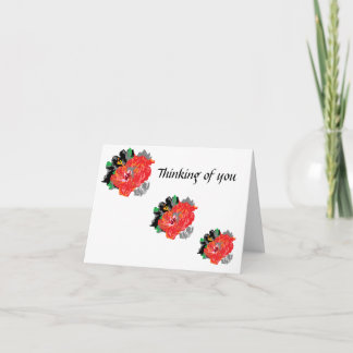 Pensamiento de la tarjeta de felicitación