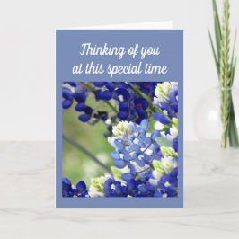 Pensamiento en usted tarjeta de felicitación del
