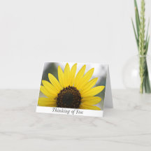 Pensamiento en usted tarjeta de nota