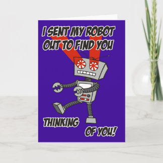 Pensamiento en usted tarjeta del robot
