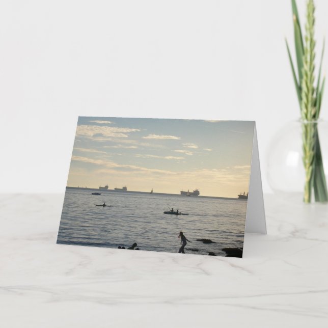 Pensamiento en usted tarjetas de felicitación (Anverso)