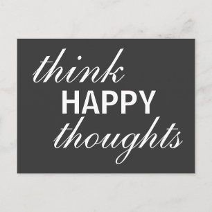 Pensamiento feliz - postal inspiradora