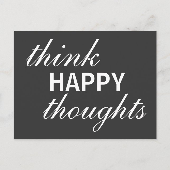 Pensamiento feliz - postal inspiradora (Anverso)